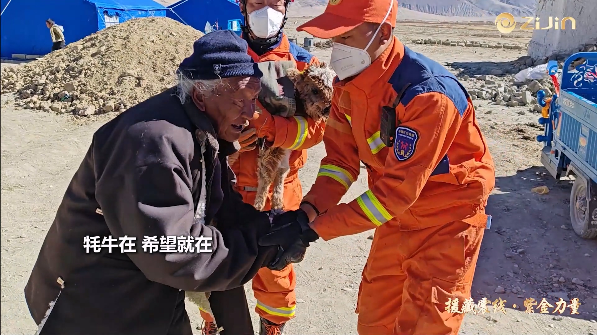 撤离前的惊喜：：他们救出了“牛萌萌”