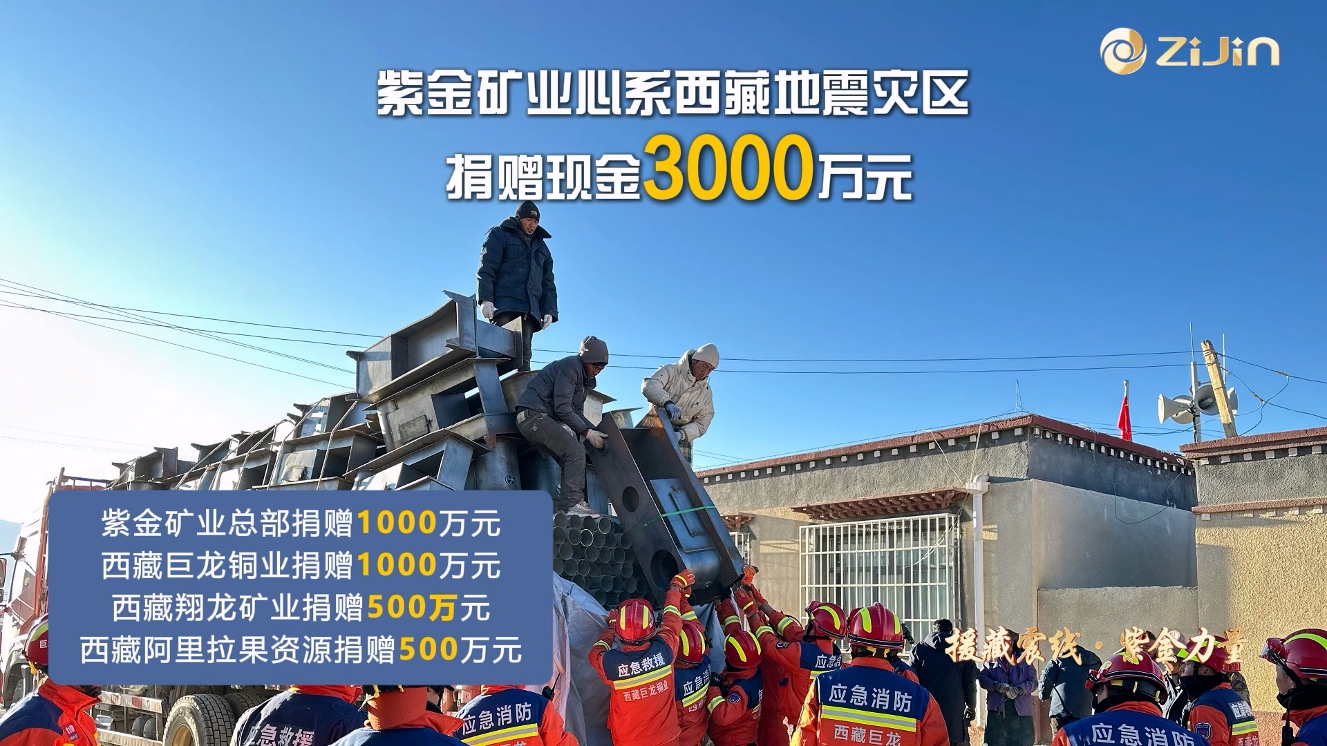 UPAY钱包官方网站矿业心系西藏地震灾区 捐赠现金3000万元